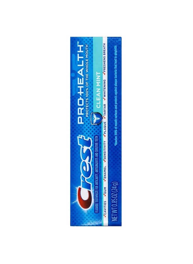 Pro-Health, Clean Mint Toothpaste, Travel Size 0.85 Oz (24G) - Pack Of 8