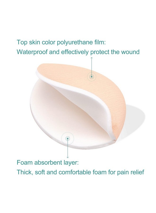 Heel Foam Dressing Non-Adhesive Hydrophilic Pads Highly Absorbent 5.5 X 4 In Pack Of 5 Waterproof Dressing For Wound Care