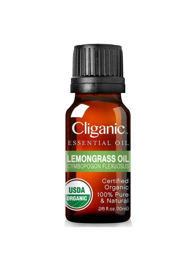 Usda Organic Lemongrass Essential Oil 100% Pure Natural Undiluted, For Aromatherapy Diffuser | Non Gmo Verified