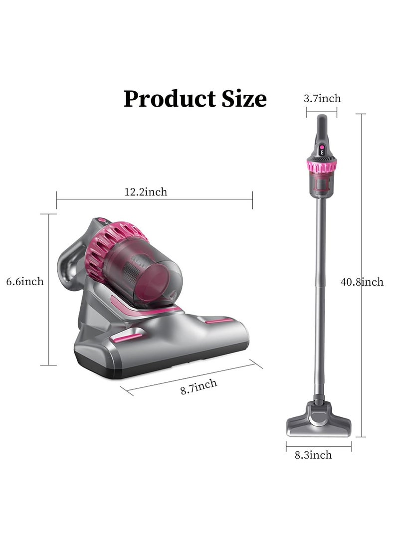 Vacuum Cleaner 4 in 1 With Dust, UV Wireless Mite Removal, Handheld Wet Dry Vacuum Cleaner for Allergies and Pet, eliminates Allergens/Mite