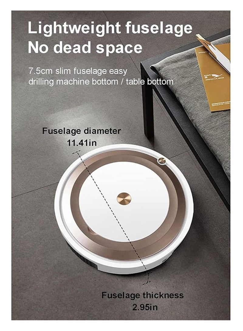 Upgraded Robot Vacuum, App Remote Control Robot Vacuum Cleaner, Mini Floor Cleaning Sweeper Machine, Daily Schedule Cleaning, Multiple Cleaning Modes Vacuum Best, Pet Hairs, Hard Floor & Medium Ca