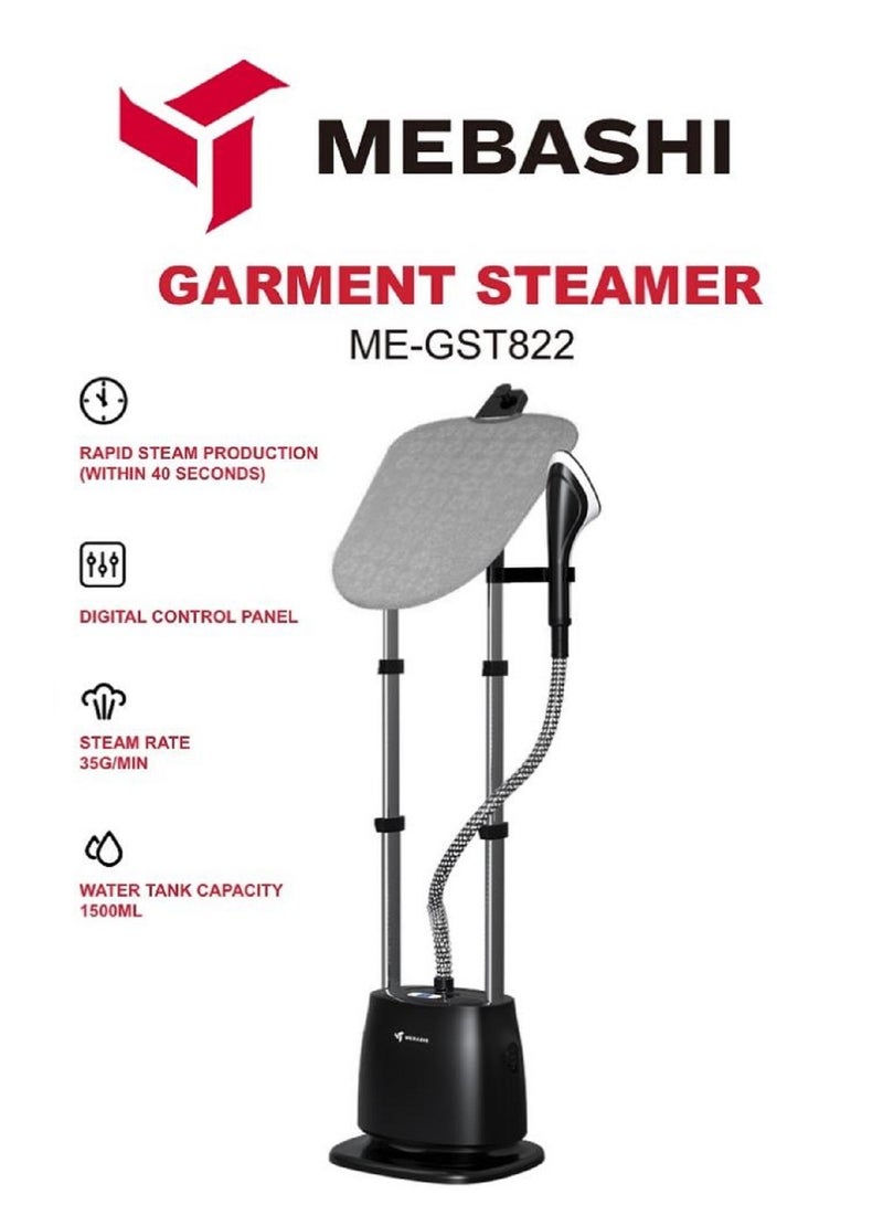 Garment Steamer 1500 Ml Water Tank