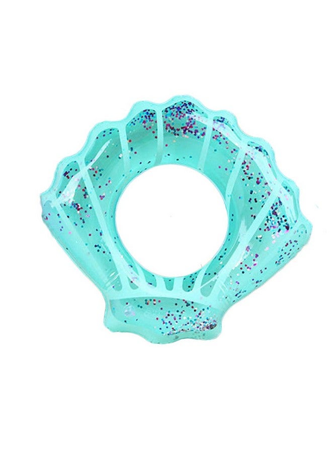 Shell Swim Rings For Kids Adults Pool Swimming Ring Inflatable Float Raft Water Swim Tube Summer Beach Party Decoration (Blue Adults)