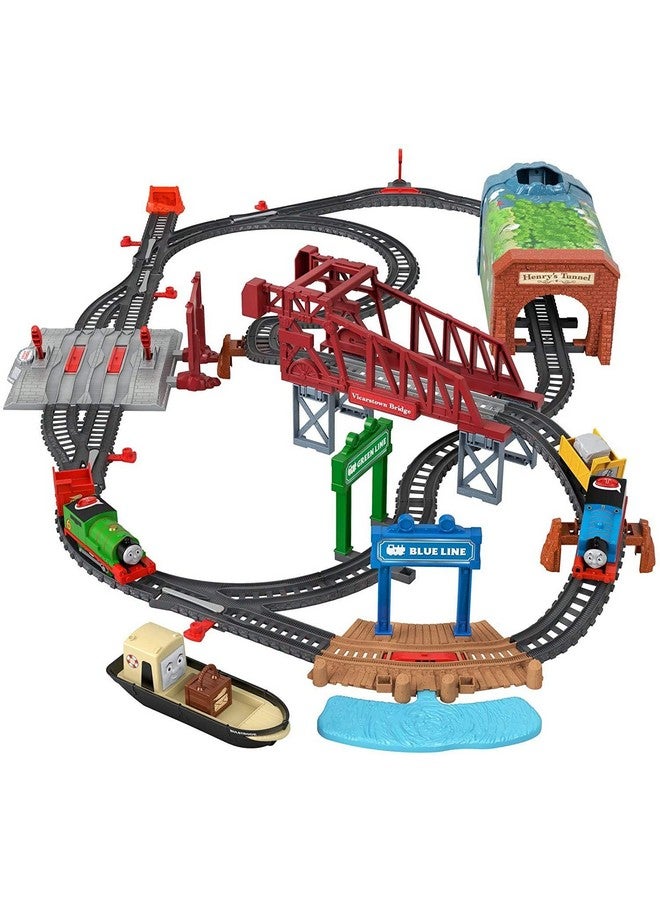 Talking Thomas & Percy Train Set, Motorized Train And Track Set For Preschool Kids Ages 3 Years And Older