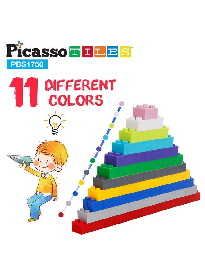 1750 Pcs Building Block Tiles Creative Shapes To Enhance Imaginative Play Unique Set To Build Houses Numbers Animals And More Vibrant Stem Toys Washable For Learning Education Ages 3+