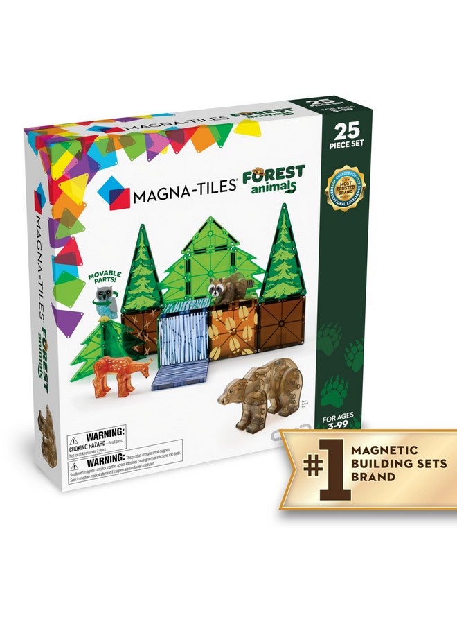 Forest Animals 25 Piece Magnetic Construction Set, The Original Magnetic Building Brand