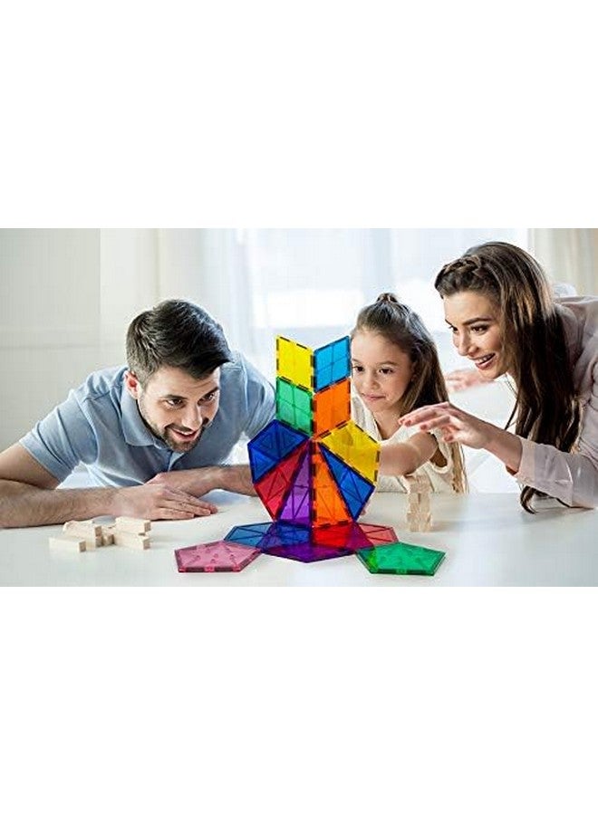 16 Piece Magnetic Building Block Set Geometry Shape Magnet Tiles Construction Toy Stem Learning Kit Educational Playset Playboard Pretend Play Stacking Blocks Child Brain Development Pt16