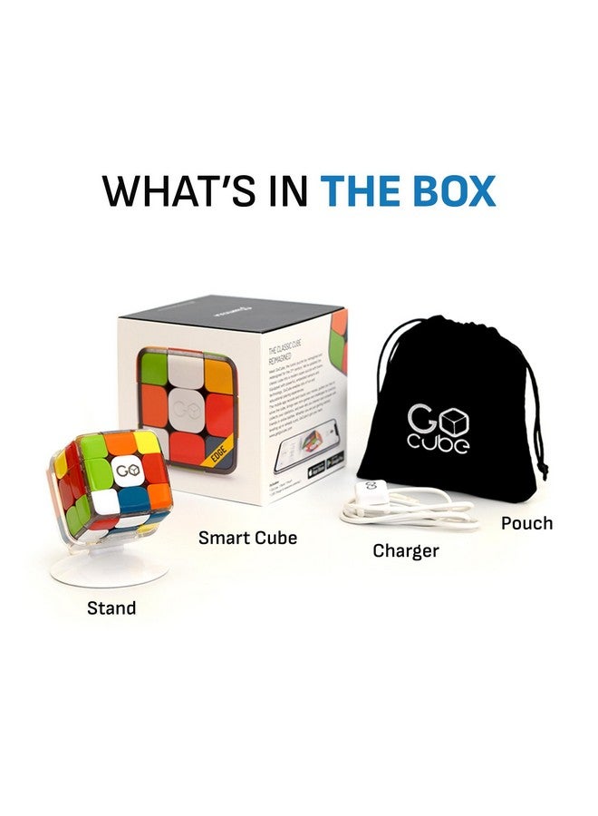 Edge Full Pack The Connected Electronic Bluetooth Cube 3X3 Stickerless Magnetic Speed Cube Free App Enabled Interactive Smart Cube For Kids Adults Stem Puzzle Toy Cube