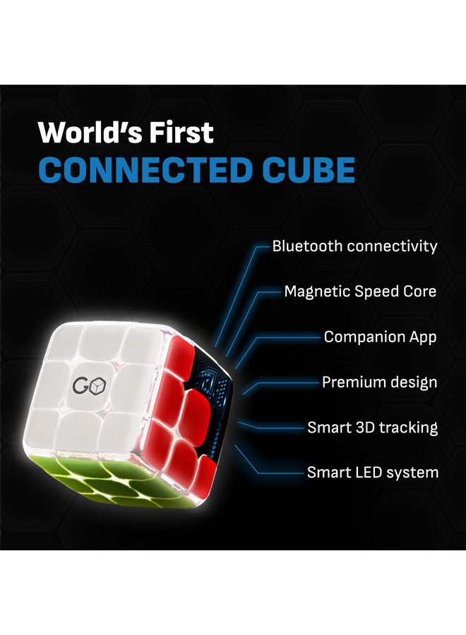 Edge Full Pack The Connected Electronic Bluetooth Cube 3X3 Stickerless Magnetic Speed Cube Free App Enabled Interactive Smart Cube For Kids Adults Stem Puzzle Toy Cube