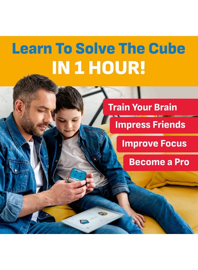 Edge Full Pack The Connected Electronic Bluetooth Cube 3X3 Stickerless Magnetic Speed Cube Free App Enabled Interactive Smart Cube For Kids Adults Stem Puzzle Toy Cube