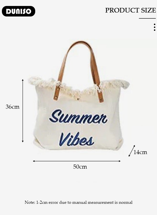 Women's Shoulder Tote Bag Canvas Handbag For Women Large Capacity Bucket Bag Fashionable Travel Messenger Bag Shoulder Bag For Ladies Girls College Students