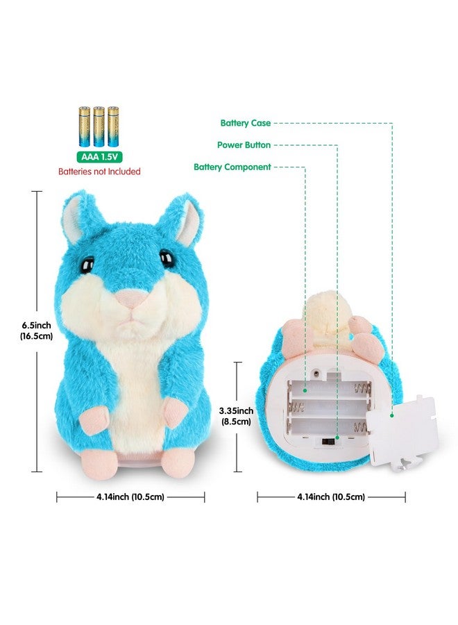 Kids Toddler Toys For Ages 2 4, Talking Hamster Repeats What You Say, Interactive Plush Repeating Toy For 2 3 4 5 6 8 Year Old Boy Girl Birthday Gift