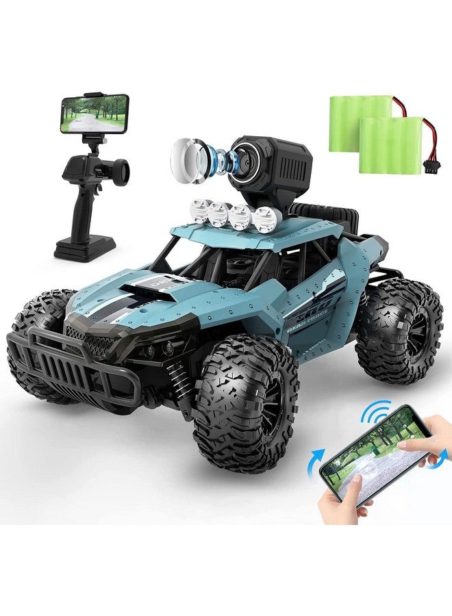 Rc Cars De36W Remote Control Car With 1080P Hd Fpv Camera 1/16 Off Road High Speed Monster Trucks For Kids Adults 60 Min Play