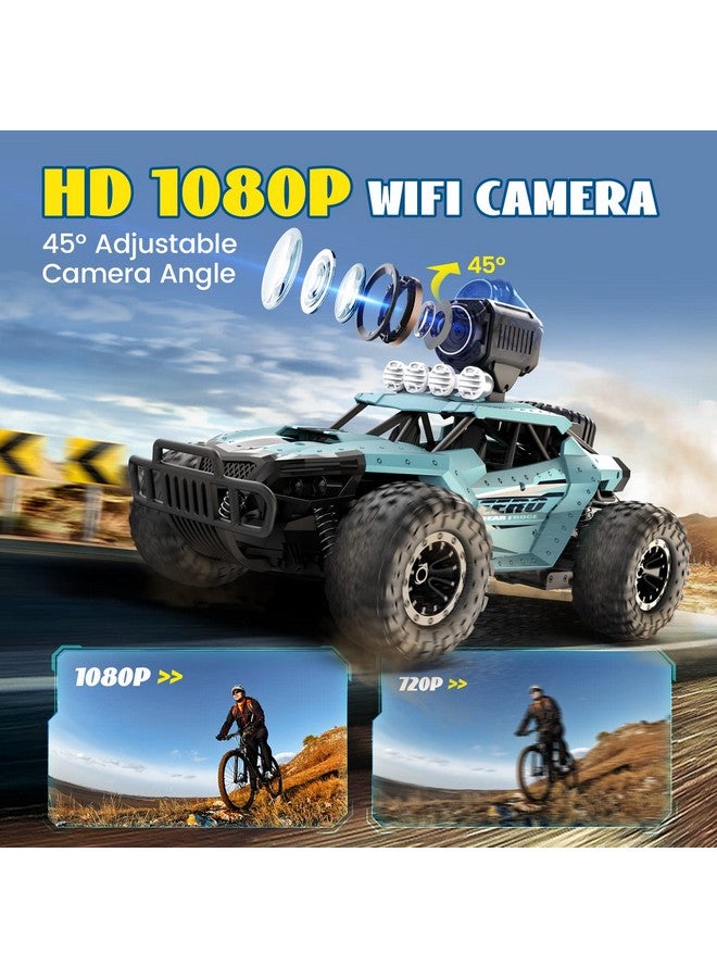 Rc Cars De36W Remote Control Car With 1080P Hd Fpv Camera 1/16 Off Road High Speed Monster Trucks For Kids Adults 60 Min Play