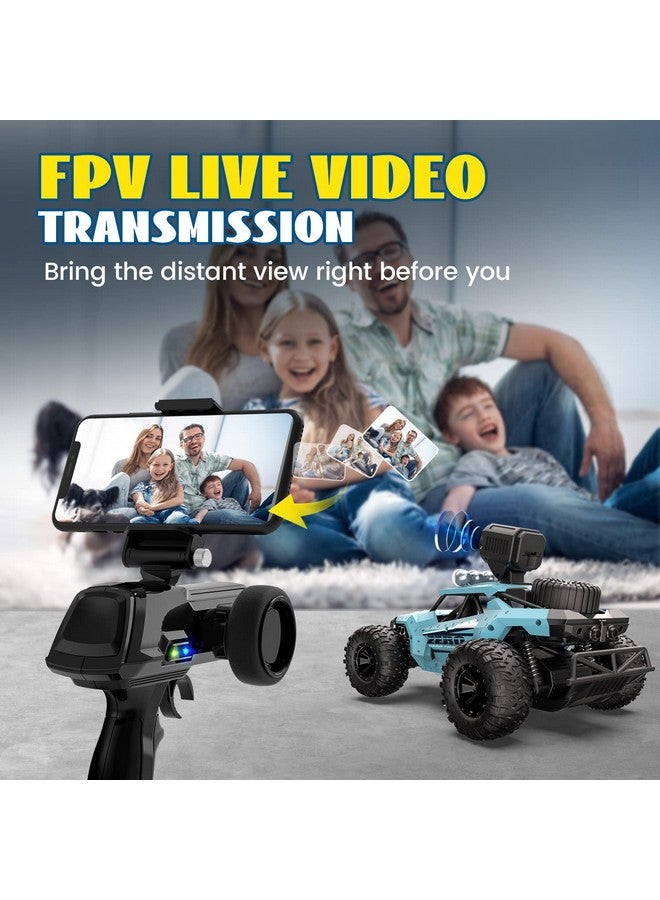 Rc Cars De36W Remote Control Car With 1080P Hd Fpv Camera 1/16 Off Road High Speed Monster Trucks For Kids Adults 60 Min Play