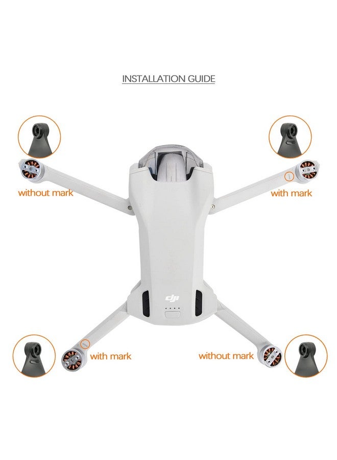 (24Pcs) Mini 3 Propellers Compatible With Dji Mini 3 Wings Blades Replacement Accessories (Not For Dji Mini 3 Pro)