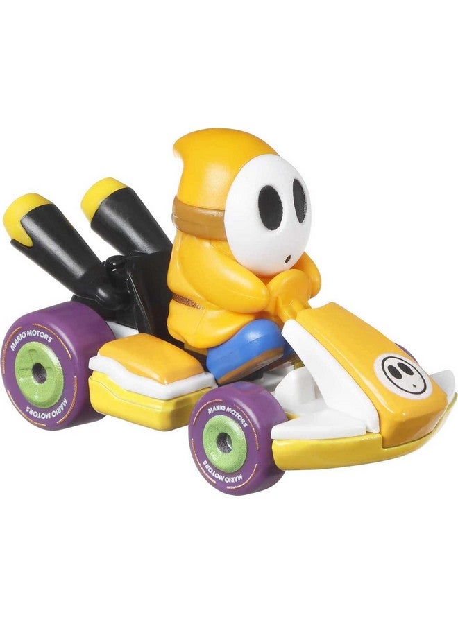 Mario Kart Toy Vehicle 4 Pack, Collectible Set Of 4 Fan Favorite Characters Includes First Appearance Orange Shy Guy