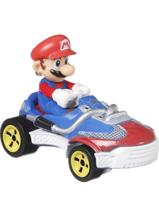 Mario Kart Toy Vehicle 4 Pack, Collectible Set Of 4 Fan Favorite Characters Includes First Appearance Orange Shy Guy