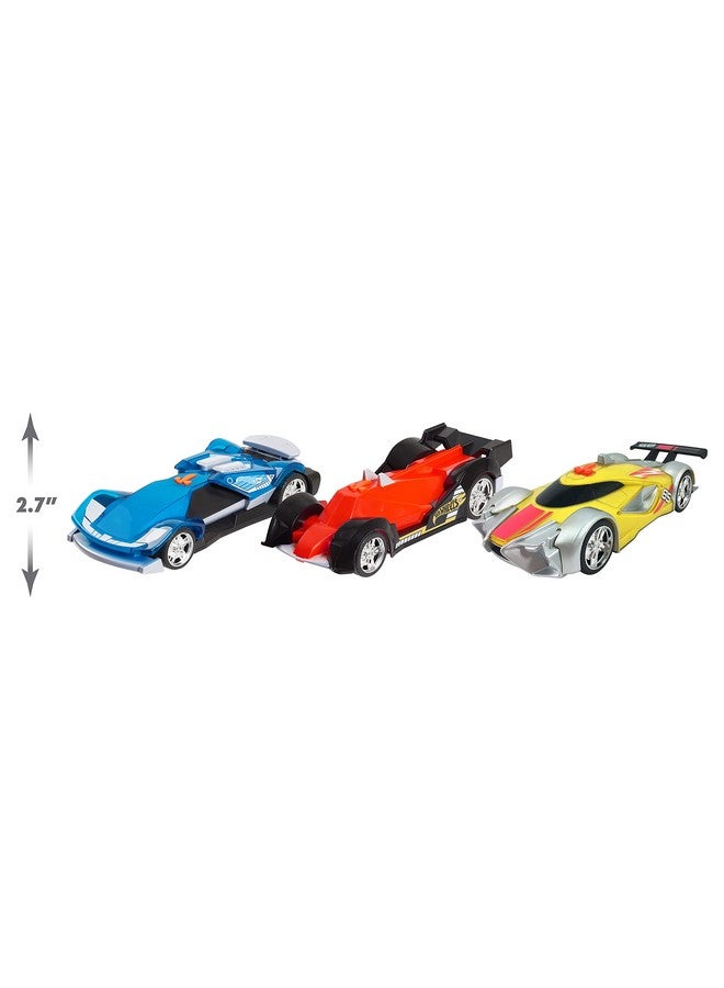 Color Crashers Cyber Speeder, Motorized Toy Car With Lights & Sounds, Blue, Kids Toys For Ages 3 Up By Just Play