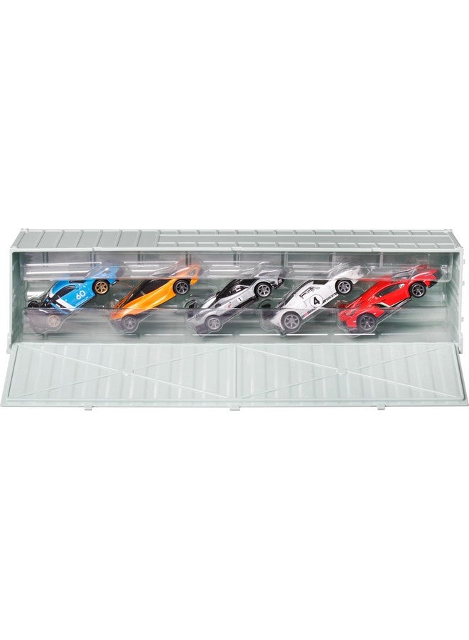 Premium Car Culture Speed Machines 5 Pack Of Die Cast 1:64 Scale Toy Vehicles In Collectable Container