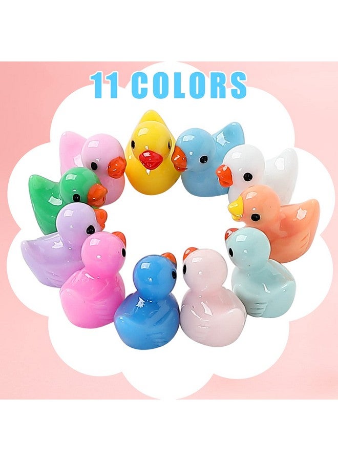 Mini Ducks 220 Pack Tiny Duck Figurines Bulk For Miniature Dollhouse Decor Accessories Garden Aquarium Potted Ornament Party Toys Diy Charms Office Classroom Activity To Hide