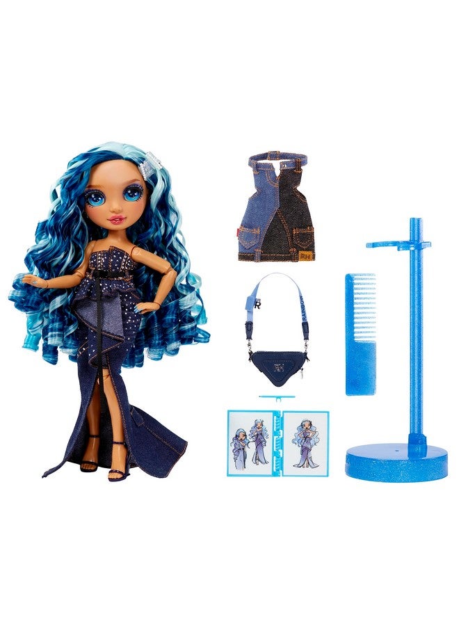 Fantastic Fashion Skyler Bradshaw Blue 11” Fashion Doll And Playset With 2 Complete Doll Outfits, And Fashion Play Accessories, Great Gift For Kids 4 12 Years Old