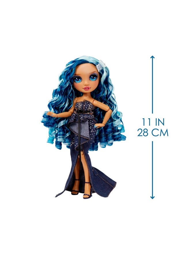 Fantastic Fashion Skyler Bradshaw Blue 11” Fashion Doll And Playset With 2 Complete Doll Outfits, And Fashion Play Accessories, Great Gift For Kids 4 12 Years Old