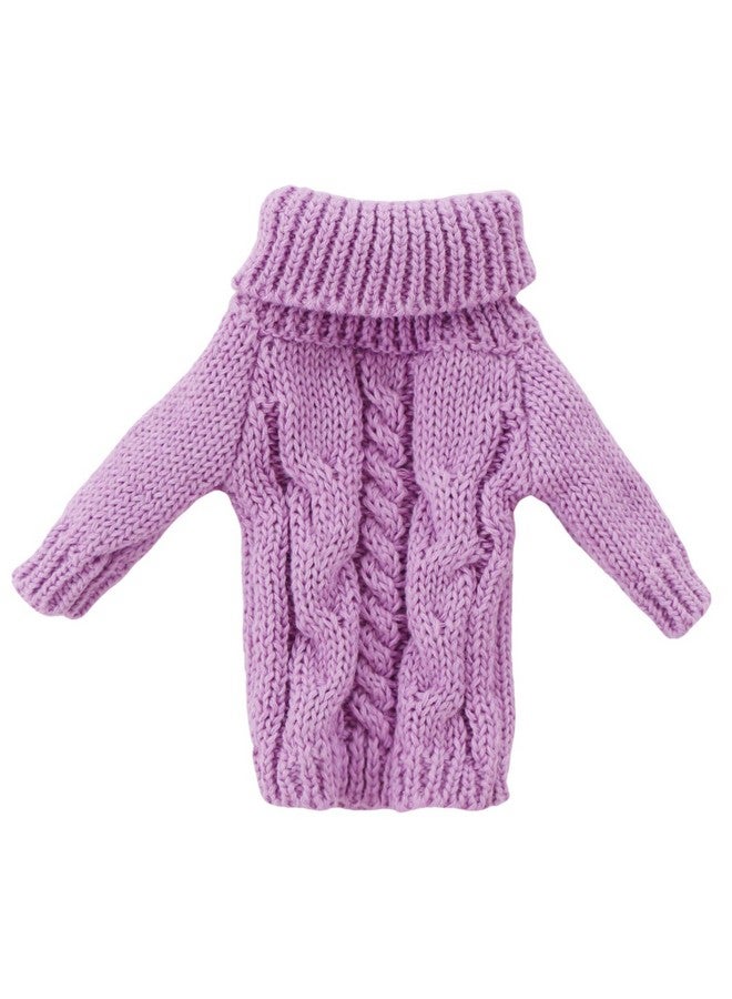 Winter Turtleneck Sweater Clothes For 11.5 Inch Girl Doll Accessories (Purple)
