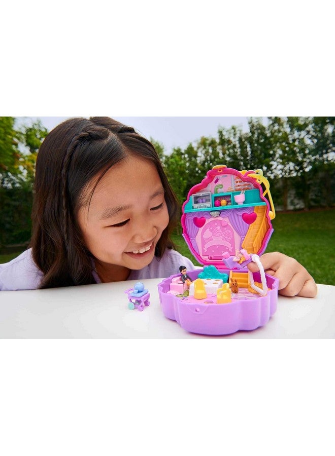 Compact Playset, Something Sweet Cupcake With 2 Micro Dolls & Accessories, Travel Toys With Surprises