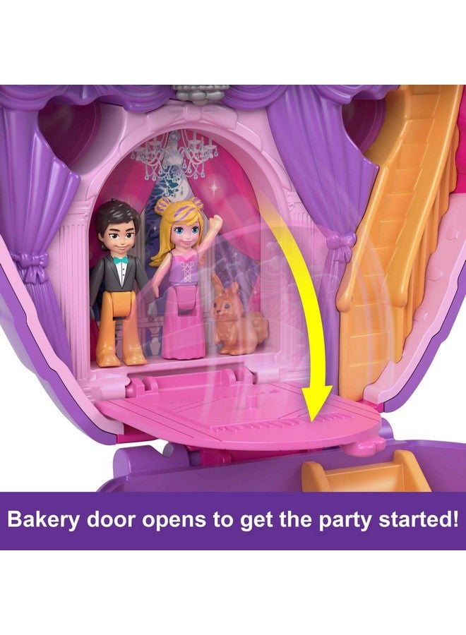 Compact Playset, Something Sweet Cupcake With 2 Micro Dolls & Accessories, Travel Toys With Surprises