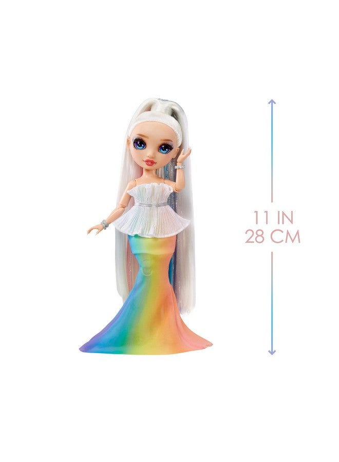 Fantastic Fashion Amaya Raine Rainbow 11” Fashion Doll And Playset With 2 Complete Doll Outfits, And Fashion Play Accessories, Great Gift For Kids 4 12 Years Old