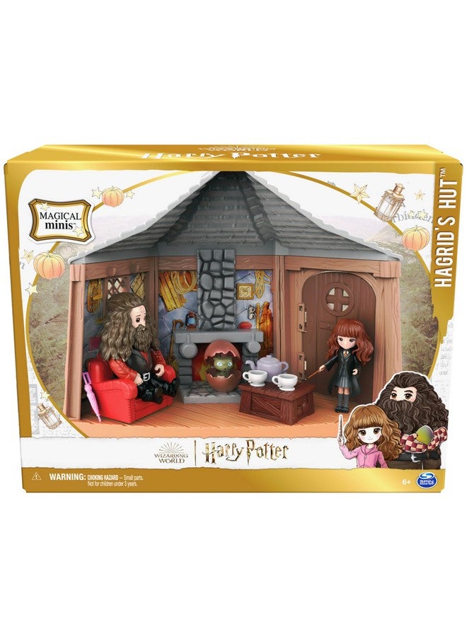 Harry Potter, Magical Minis Hagrid’S Hut Playset With 2 Figures And 9 Doll Accessories, Kids Toys For Ages 6 And Up