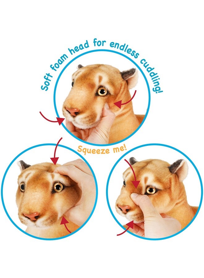 Monique The Mountain Lion 18 Inch (Tail Measurement Not Included) Stuffed Animal Plush By Tigerhart Toys