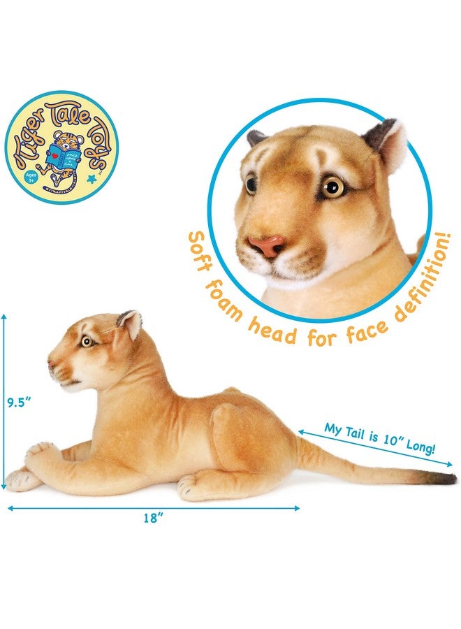 Monique The Mountain Lion 18 Inch (Tail Measurement Not Included) Stuffed Animal Plush By Tigerhart Toys