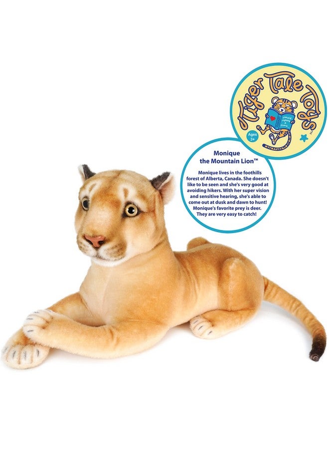 Monique The Mountain Lion 18 Inch (Tail Measurement Not Included) Stuffed Animal Plush By Tigerhart Toys