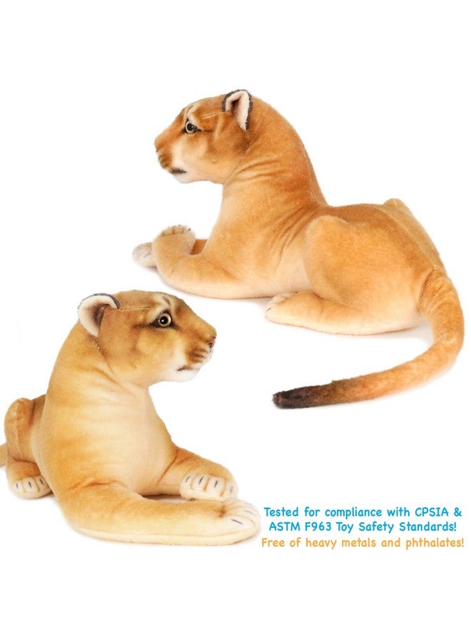 Monique The Mountain Lion 18 Inch (Tail Measurement Not Included) Stuffed Animal Plush By Tigerhart Toys