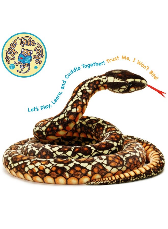 Bernard The Brown Python 9 5 Foot Long Stuffed Animal Plush Snake By Tigerhart Toys