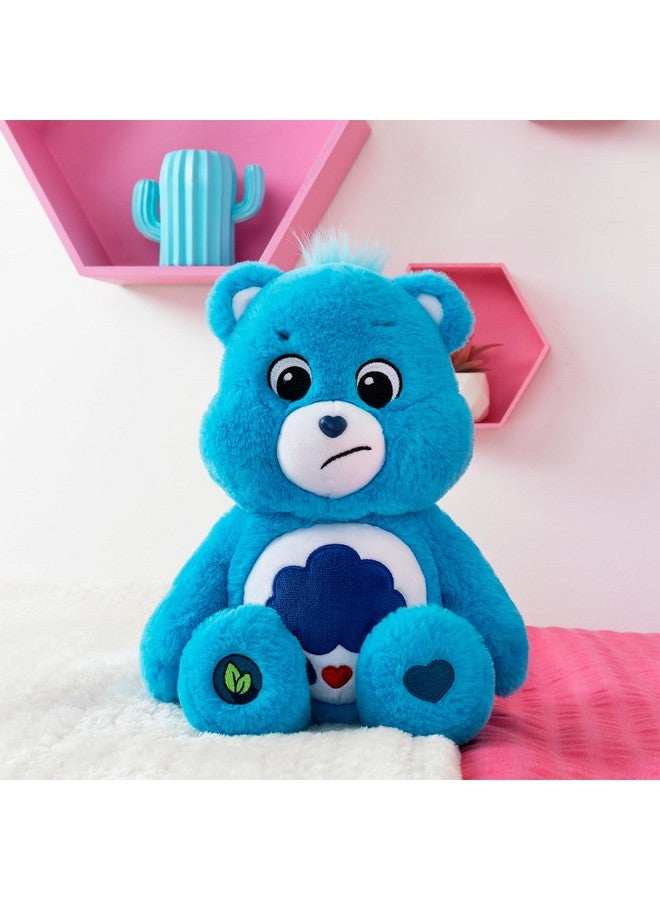 14” Grumpy Bear Blue Plushie For Ages 4+ Perfect Stuffed Animal Holiday, Birthday Gift, Super Soft And Cuddly Good For Girls And Boys, Employees, Collectors