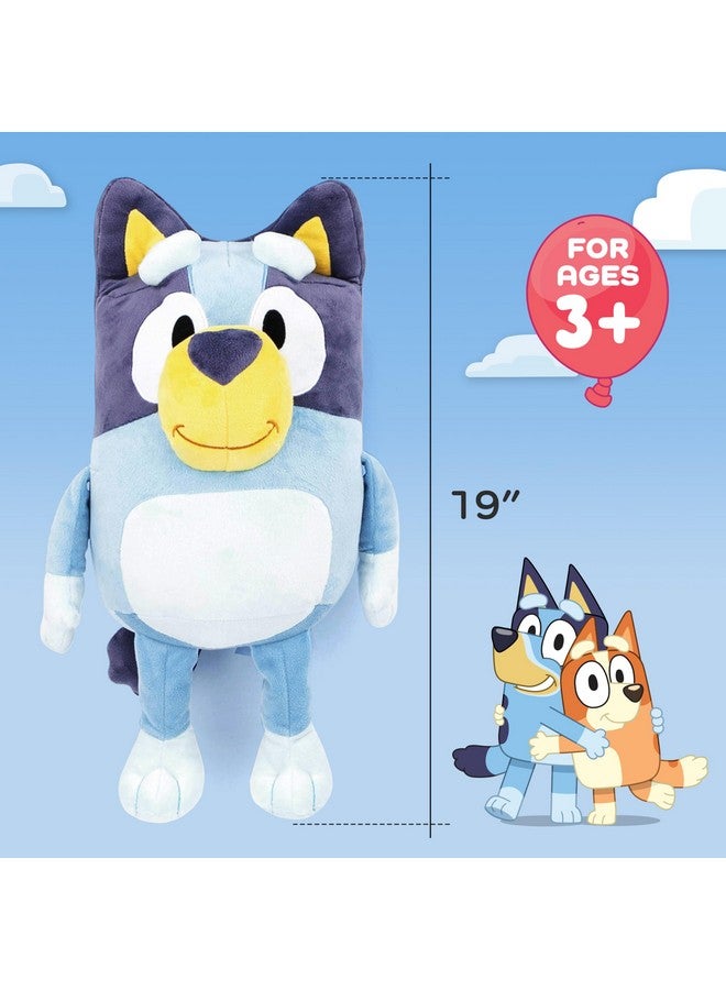 Bluey Plush Pillow Buddy Super Stuffed Soft Character Pillow Polyester Microfiber, 19 Inches