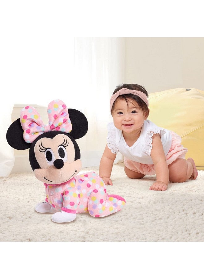 Musical Crawling Pals Plush Minnie Mouse, Stuffed Animal, Officially Licensed Kids Toys For Ages 09 Month By Just Play