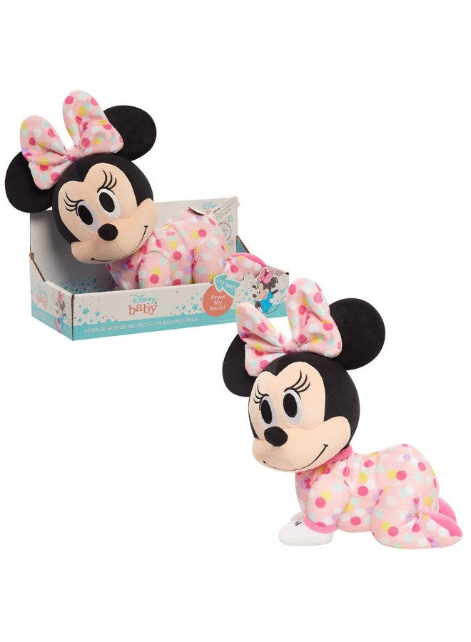 Musical Crawling Pals Plush Minnie Mouse, Stuffed Animal, Officially Licensed Kids Toys For Ages 09 Month By Just Play