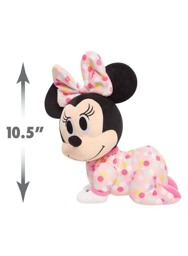 Musical Crawling Pals Plush Minnie Mouse, Stuffed Animal, Officially Licensed Kids Toys For Ages 09 Month By Just Play