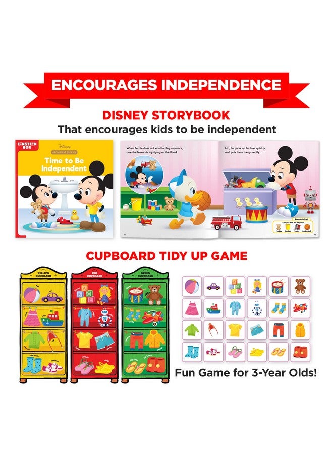 Featuring Disney For 3-Year Old Boys & Girls | Educational Disney Toys/Gifts For 3 Year Old Kids | Board Books And Fun Games Gift Pack | Learning And Educational Gift Of Toys And Games |