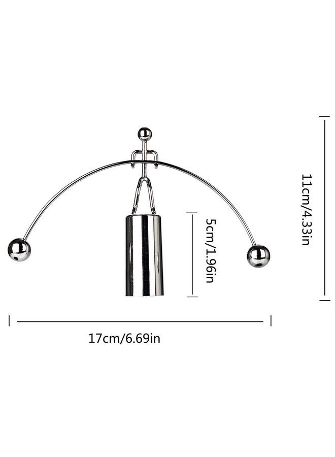 Mini Steel Balance Toy Weightlifter Kinetic Art Balance Toy Balancing Decompressive Science Psychology Home Offic Decor Desk Decor Toy Wj064