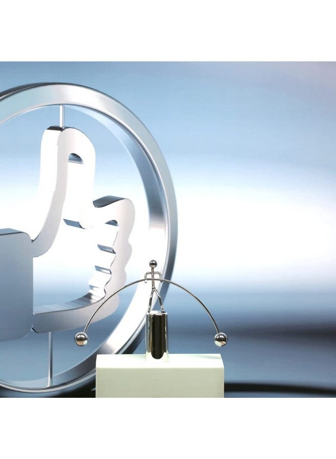 Mini Steel Balance Toy Weightlifter Kinetic Art Balance Toy Balancing Decompressive Science Psychology Home Offic Decor Desk Decor Toy Wj064