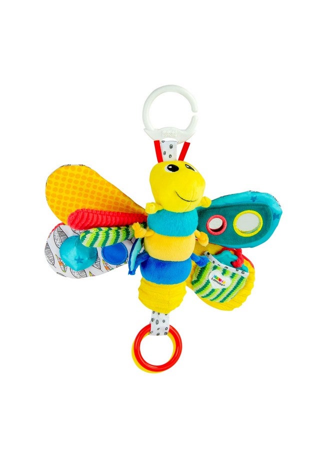 Freddie The Firefly Clip On Car Seat And Stroller Toy - Soft Baby Hanging Toys - Baby Crinkle Toys With High Contrast Colors - Baby Travel Toys Ages 0 Months And Up