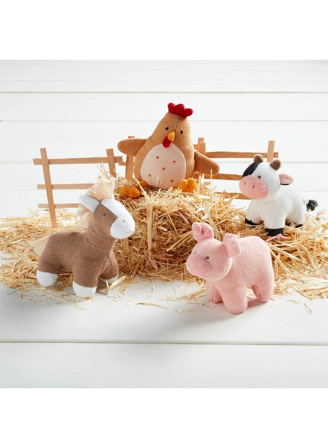 Children'S Knit Rattle Cow