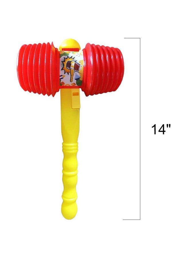 Giant Squeaky Hammer, Jumbo 14 Inch Kids’ Squeaking Hammer Pounding Toy, Clown, Carnival, And Circus Birthday Party Favors, Great Gift For Boys And Girls Ages 3 Plus