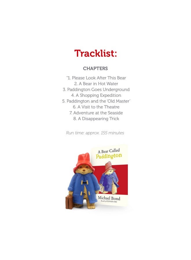 Paddington Bear Audio Play Character