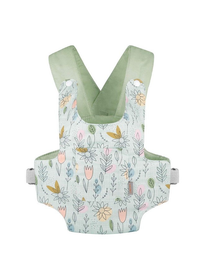 Baby Doll Carrier Doll Accessory Stuffed Animal Carrier With Adjustable Straps For Kids Green (Sunflower)